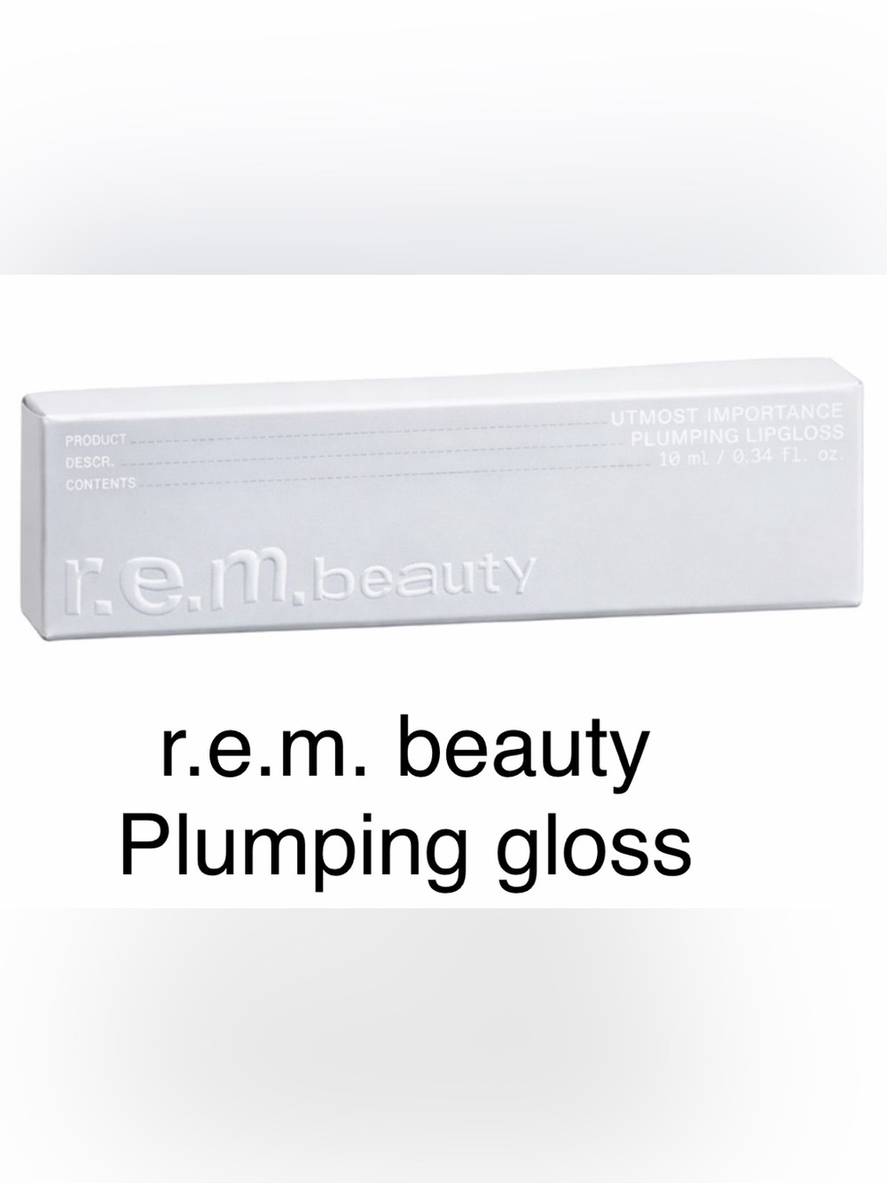 r.e.m. beauty Plumping Lip Gloss -NIB sealed